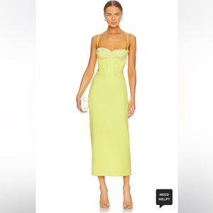 Bardot Martini Midi Dress in Lemoncello